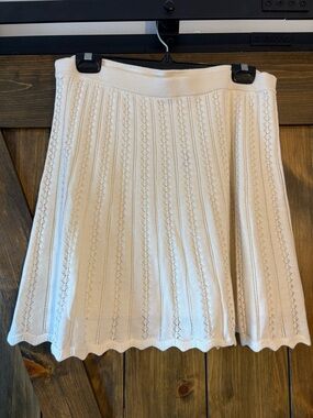 The Gap - Cotton Pointelle Mini Skirt - size Large
